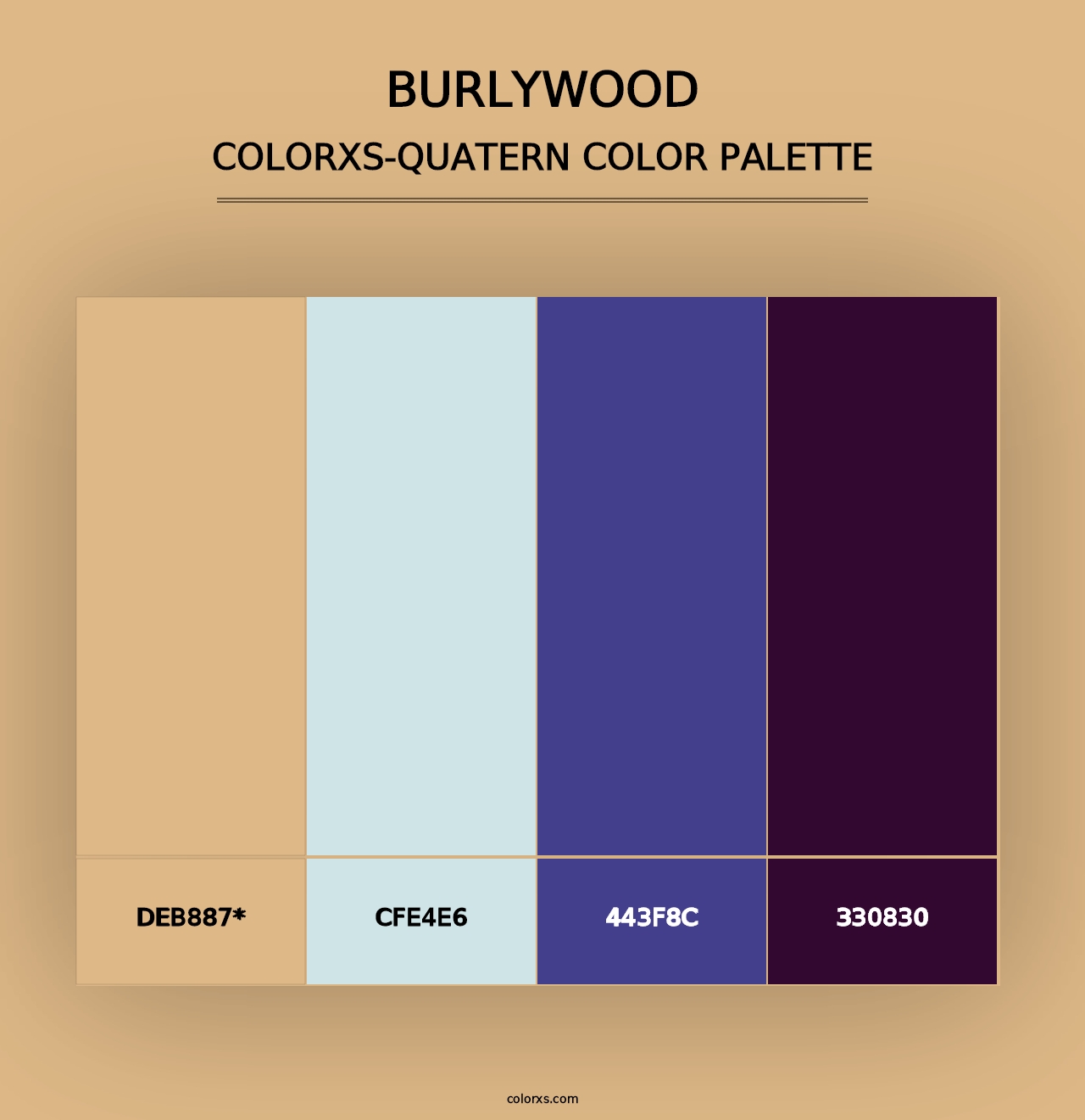 Burlywood - Colorxs Quad Palette