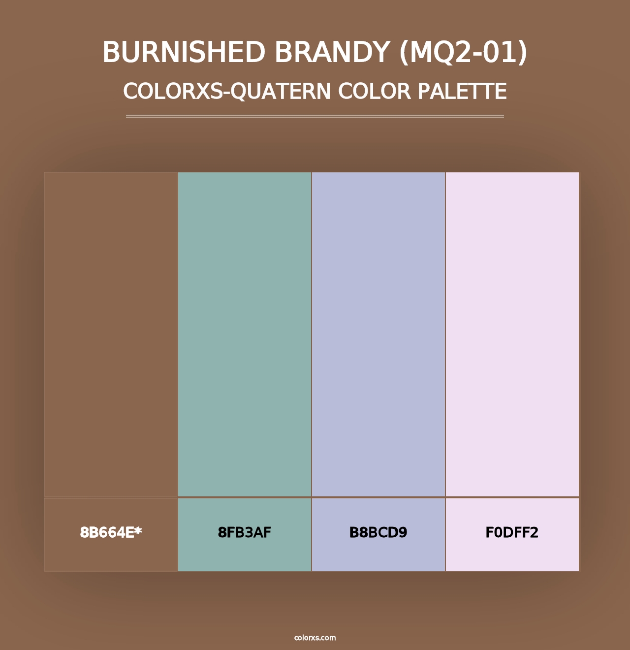 Burnished Brandy (MQ2-01) - Colorxs Quad Palette