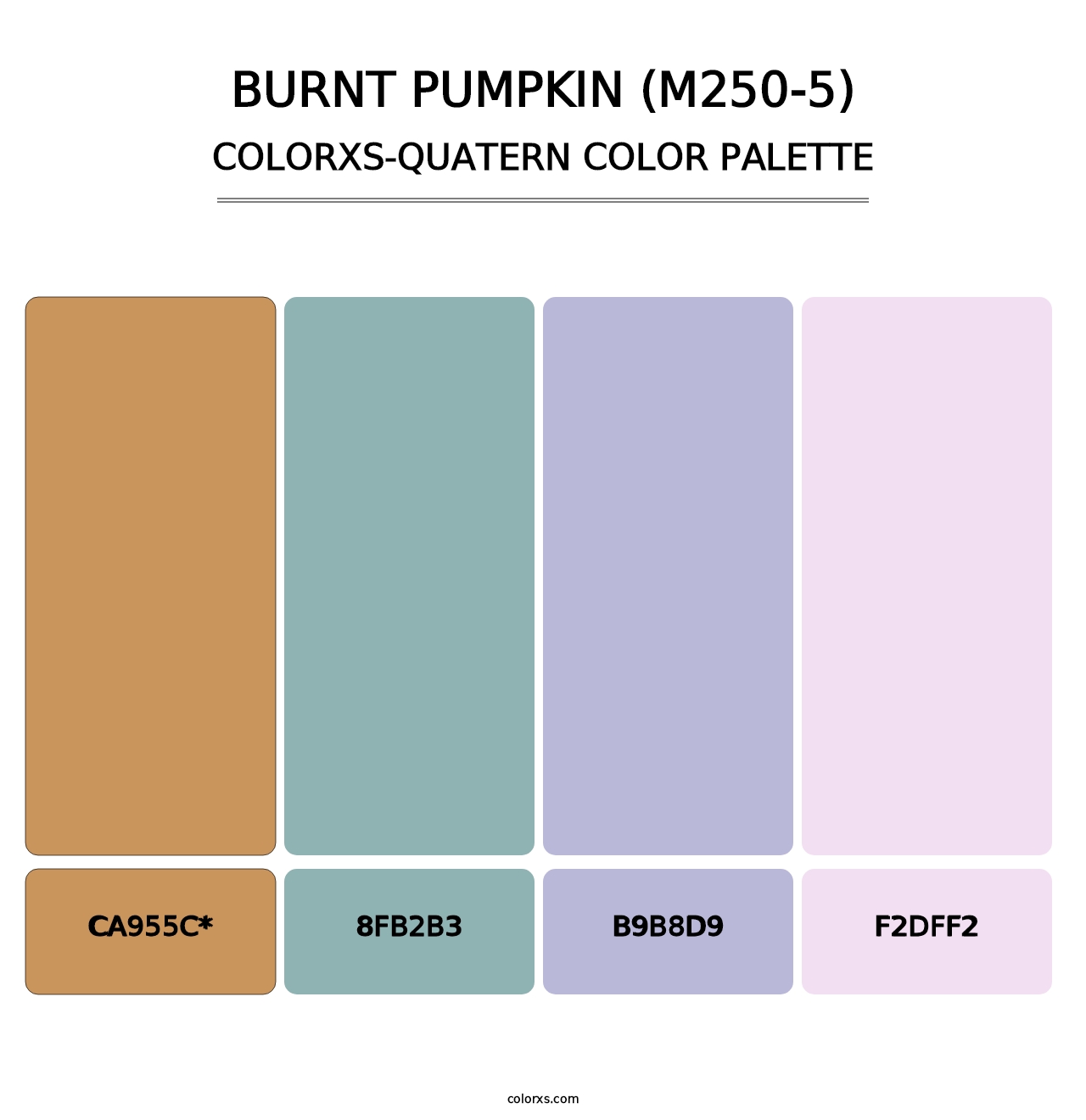 Burnt Pumpkin (M250-5) - Colorxs Quad Palette