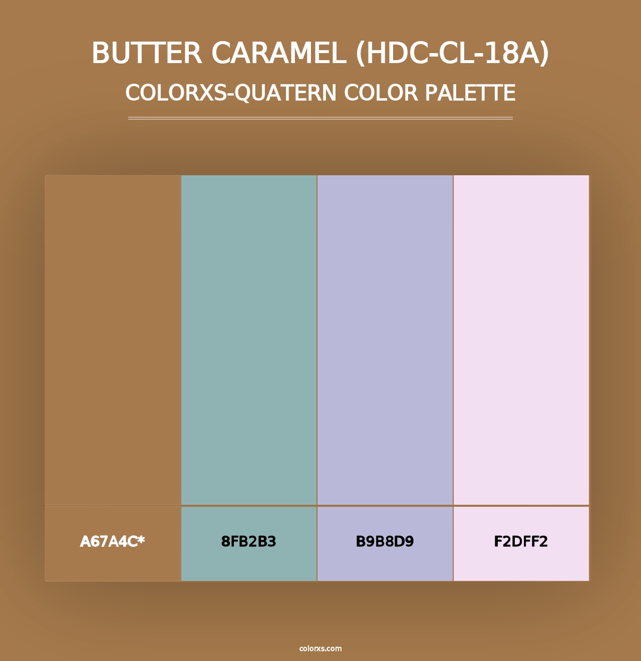 Butter Caramel (HDC-CL-18A) - Colorxs Quad Palette