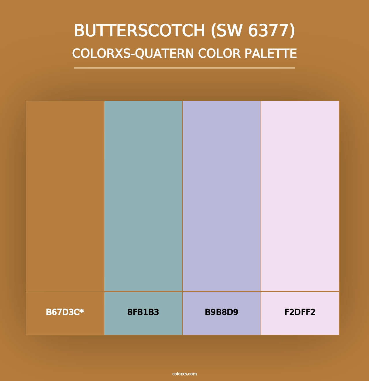 Butterscotch (SW 6377) - Colorxs Quad Palette