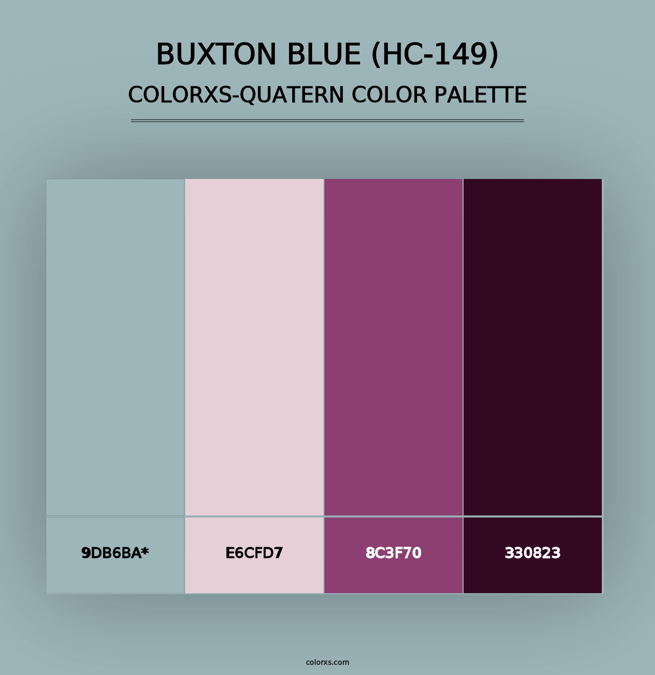 Buxton Blue (HC-149) - Colorxs Quad Palette