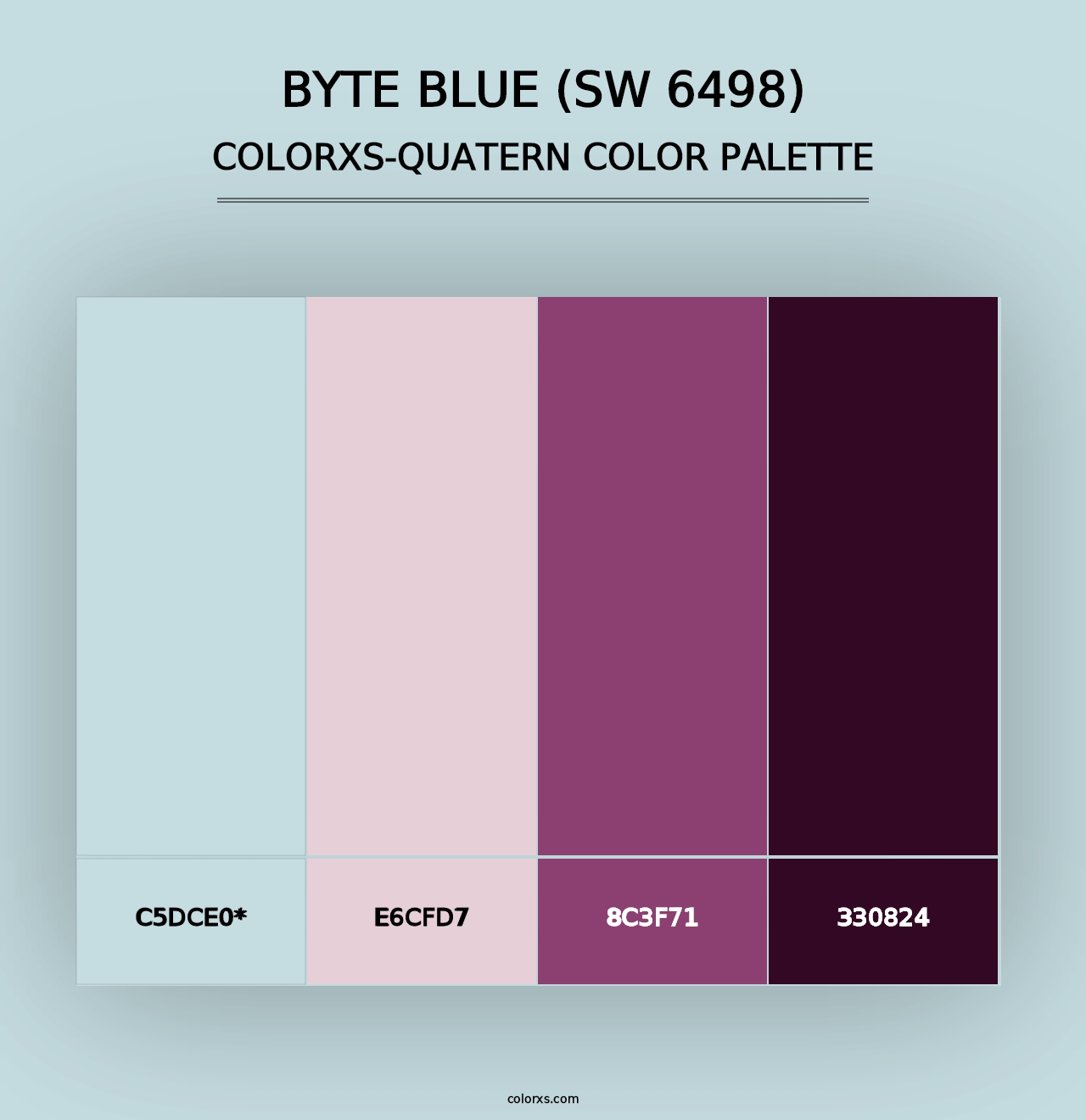 Byte Blue (SW 6498) - Colorxs Quad Palette