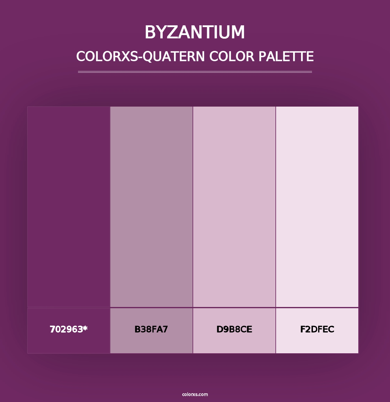 Byzantium - Colorxs Quad Palette