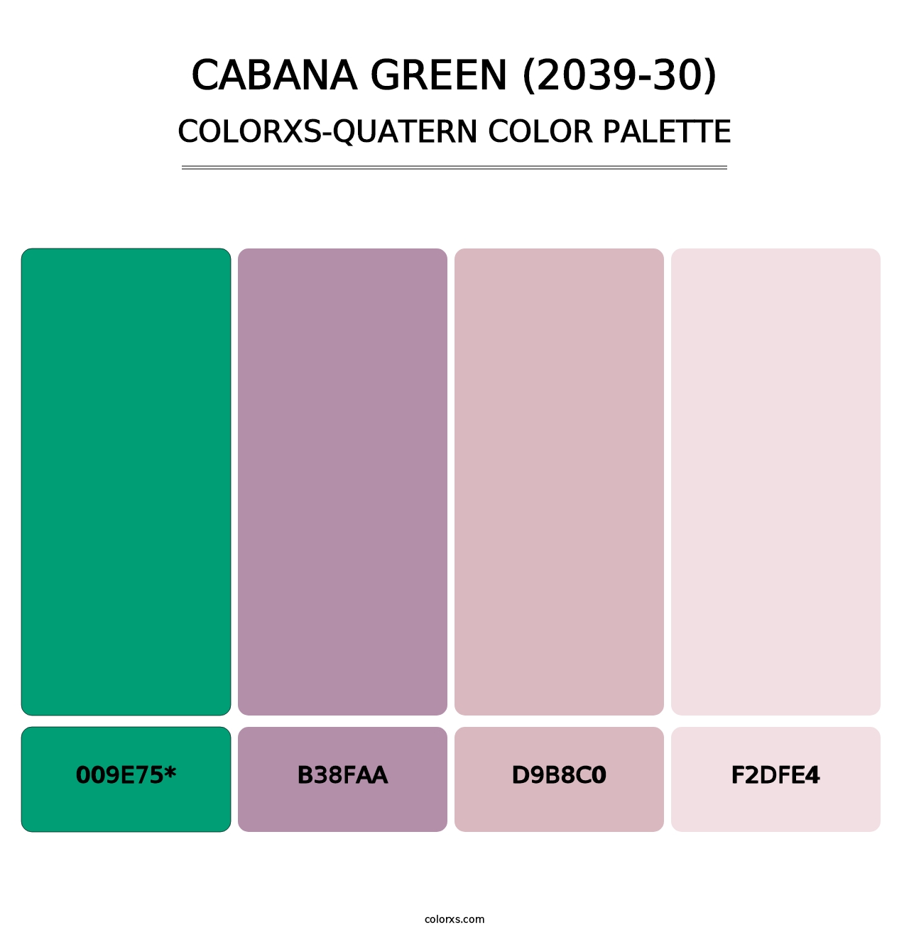 Cabana Green (2039-30) - Colorxs Quad Palette