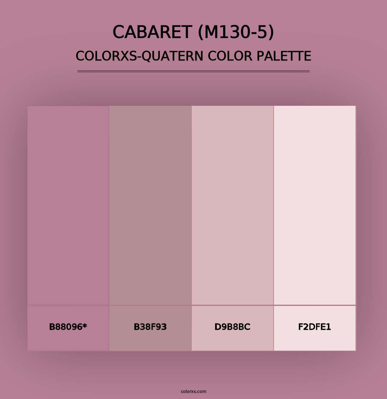 Cabaret (M130-5) - Colorxs Quad Palette