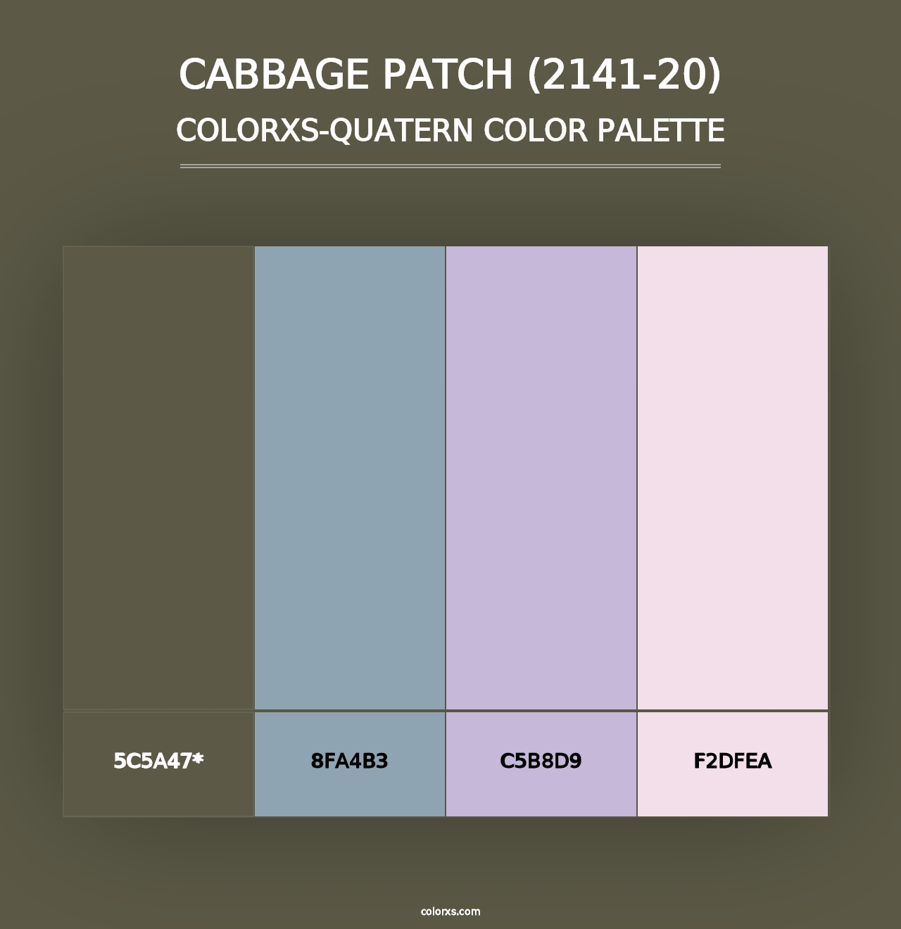 Cabbage Patch (2141-20) - Colorxs Quad Palette