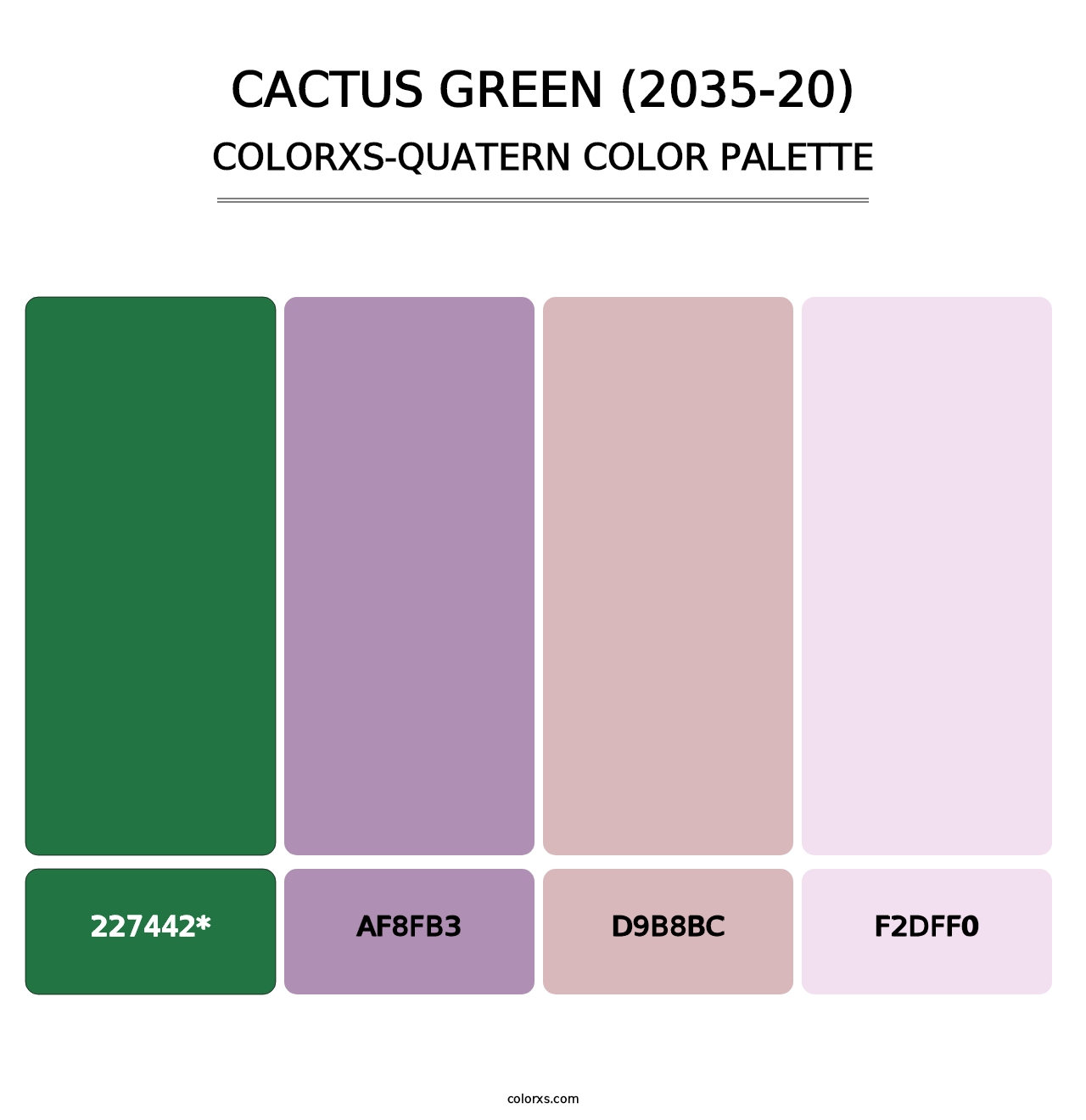 Cactus Green (2035-20) - Colorxs Quad Palette