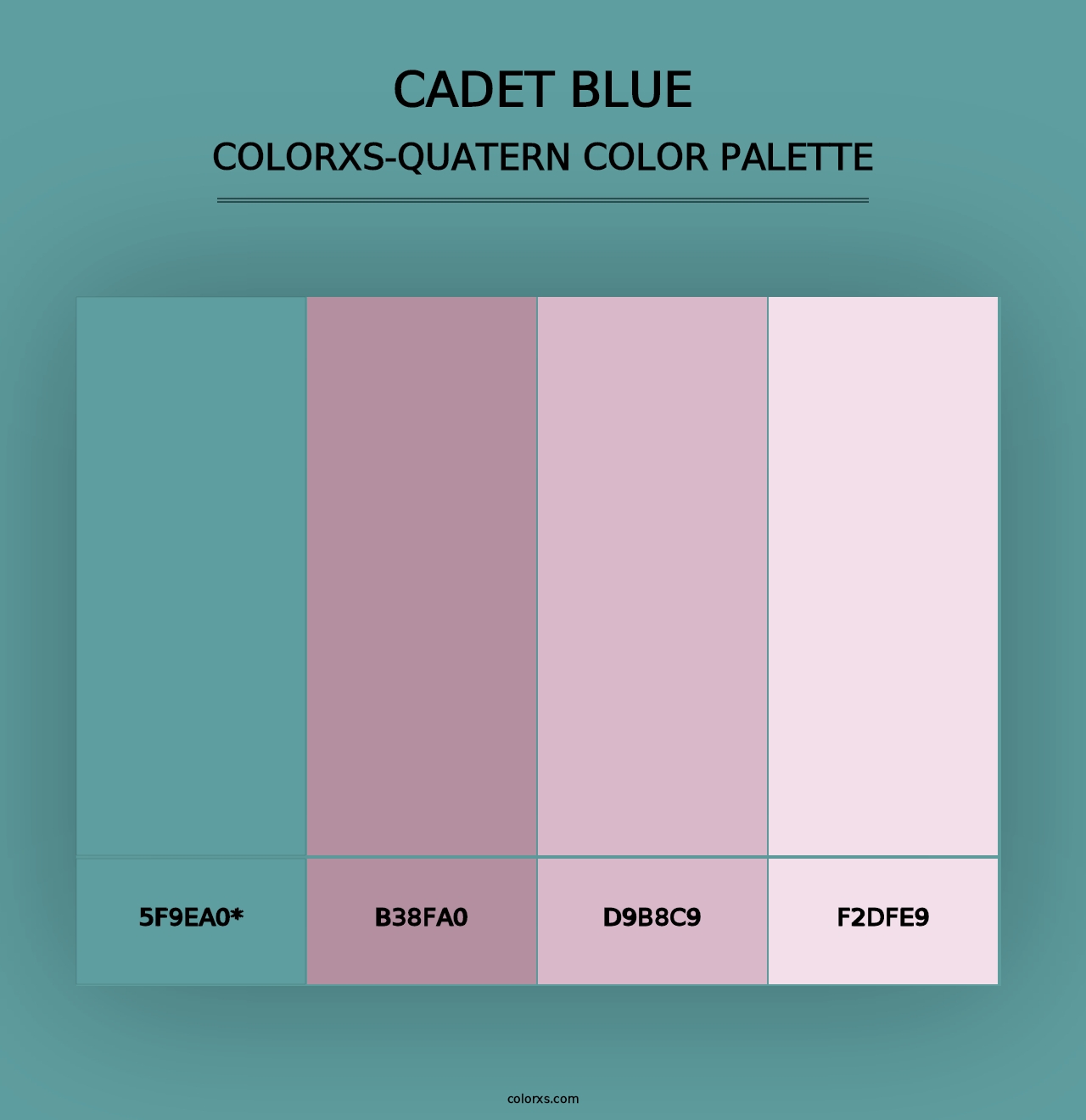 Cadet Blue - Colorxs Quad Palette