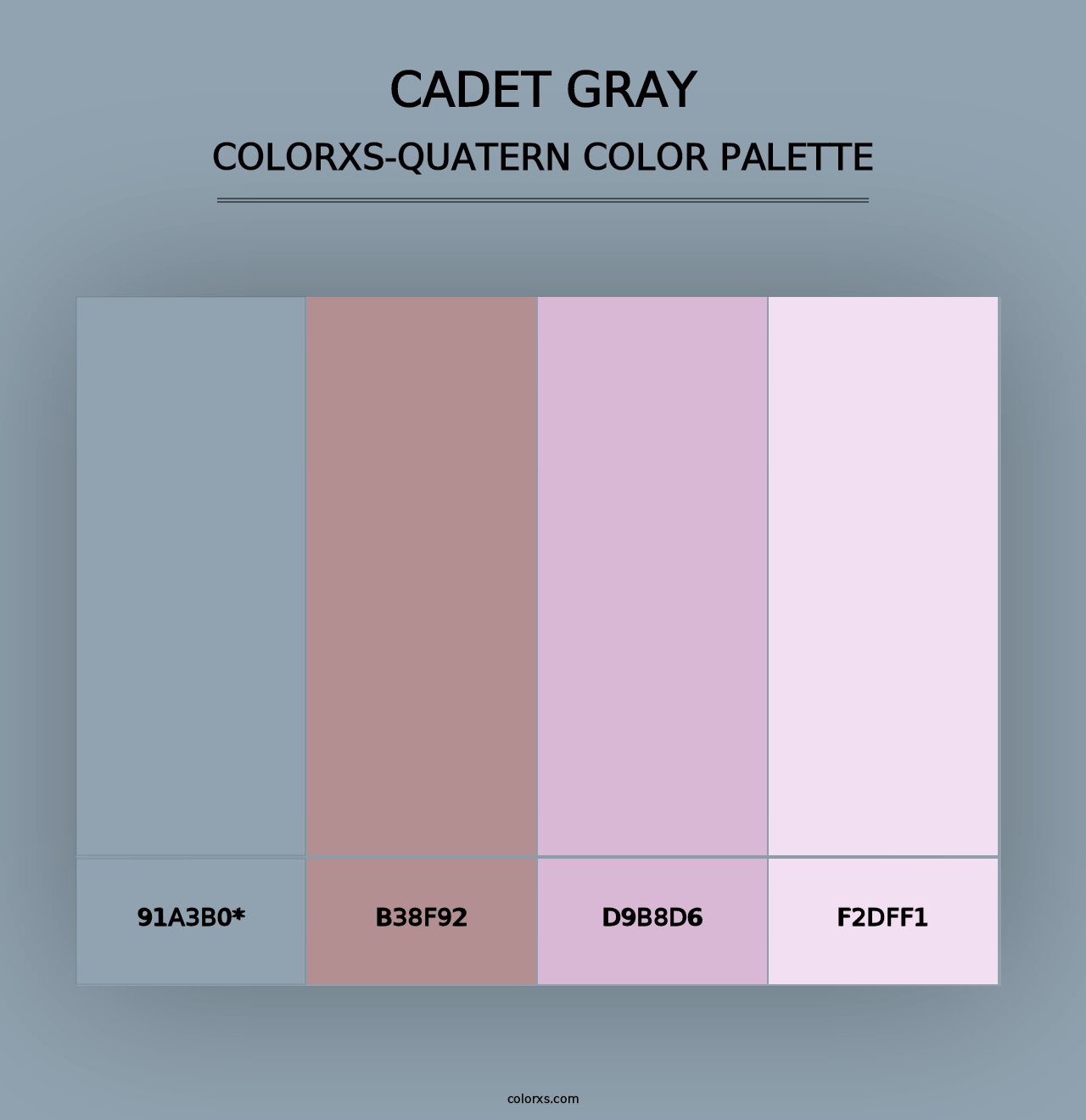 Cadet Gray - Colorxs Quad Palette