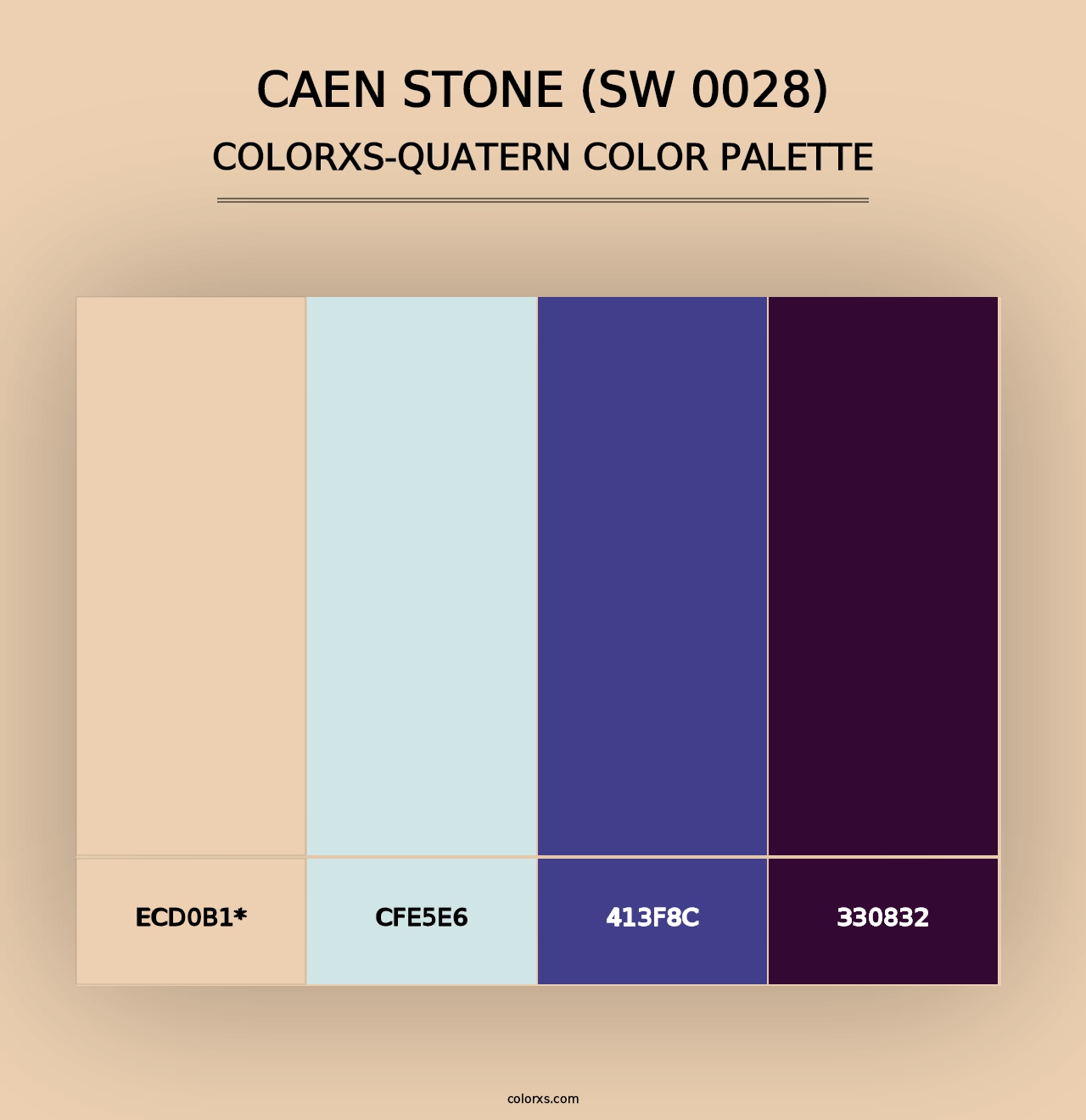 Caen Stone (SW 0028) - Colorxs Quad Palette