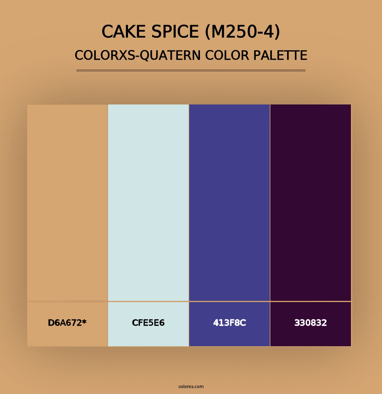 Cake Spice (M250-4) - Colorxs Quad Palette