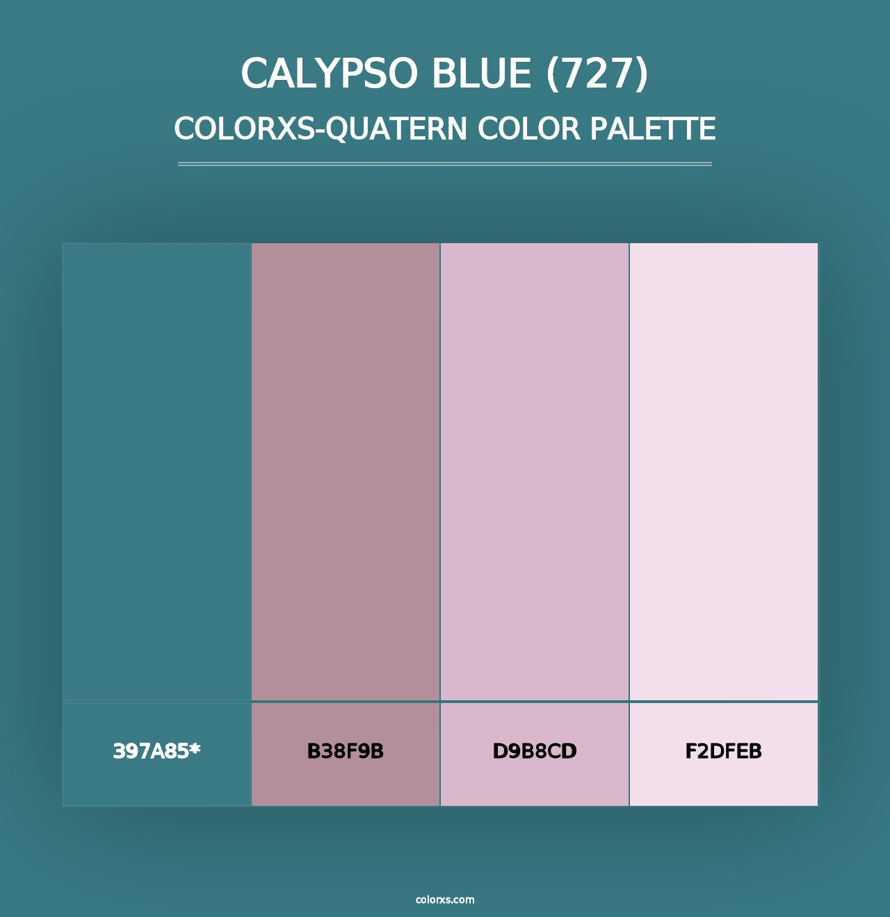 Calypso Blue (727) - Colorxs Quad Palette