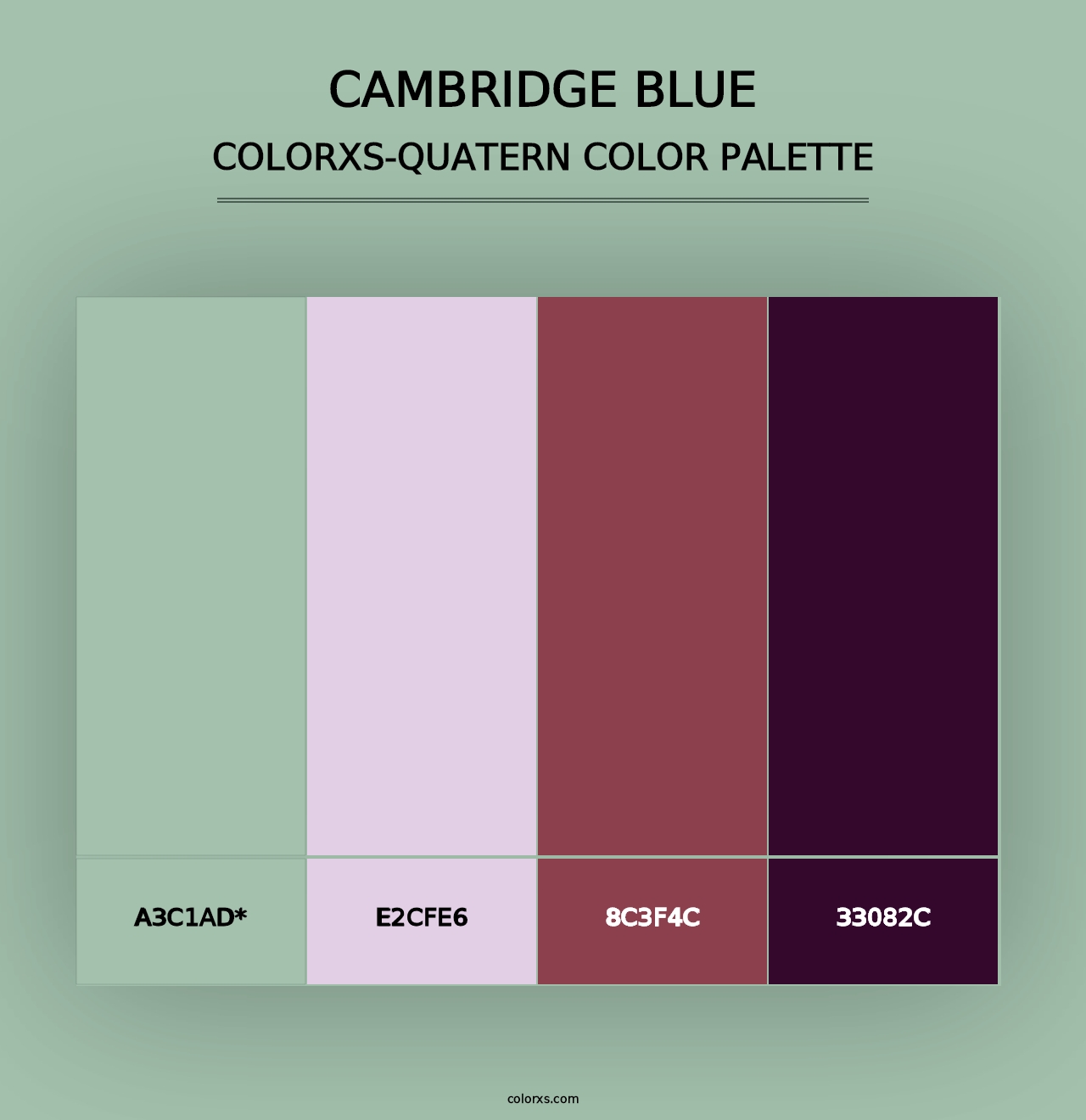 Cambridge Blue - Colorxs Quad Palette