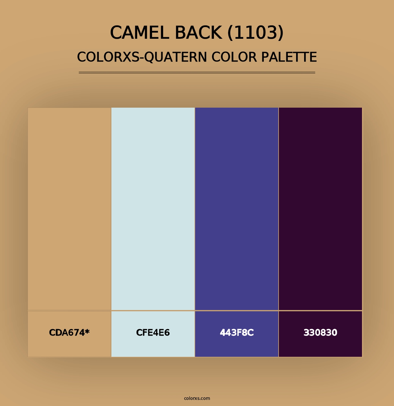 Camel Back (1103) - Colorxs Quad Palette