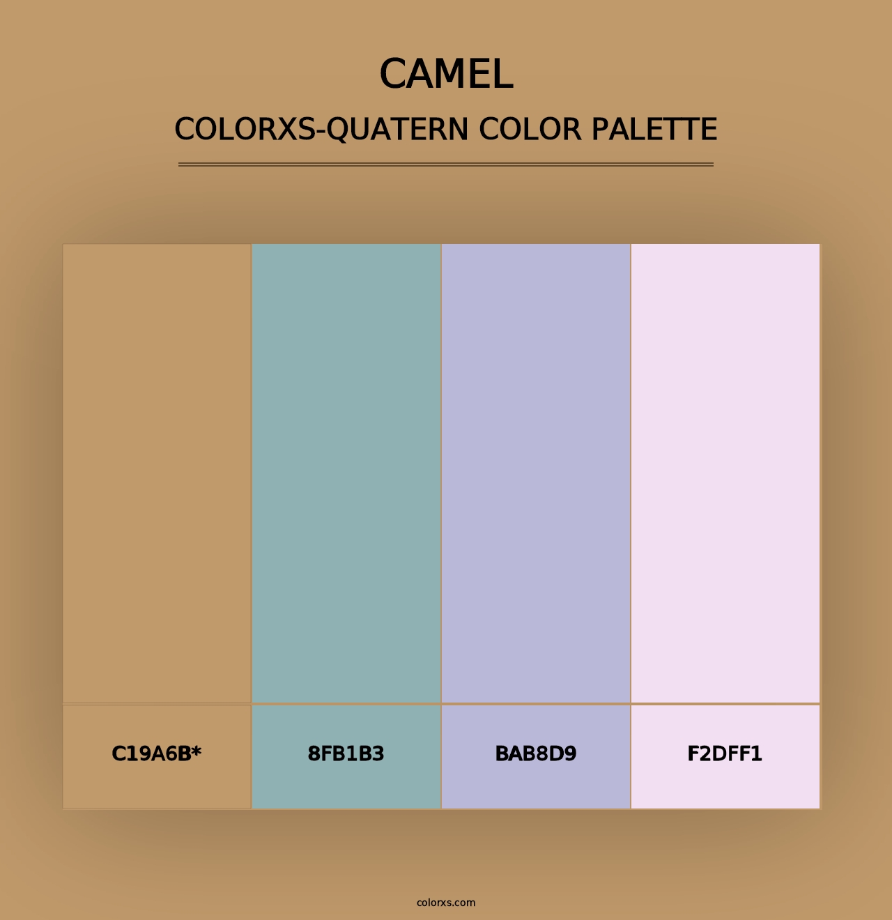 Camel - Colorxs Quad Palette