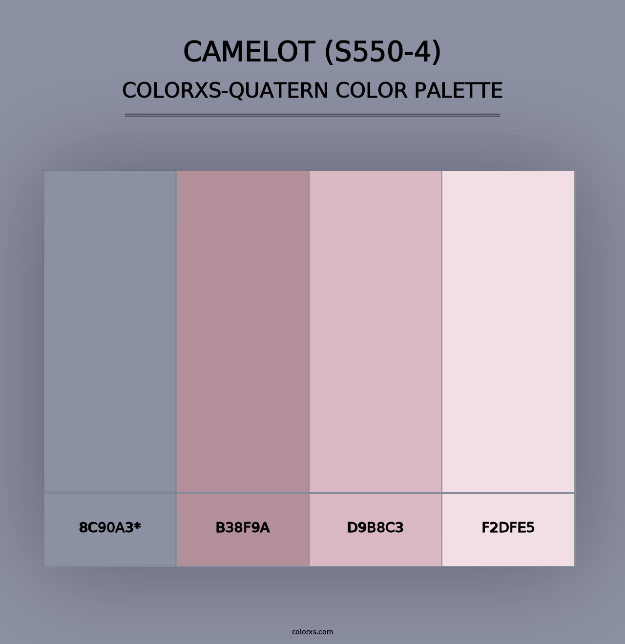 Camelot (S550-4) - Colorxs Quad Palette