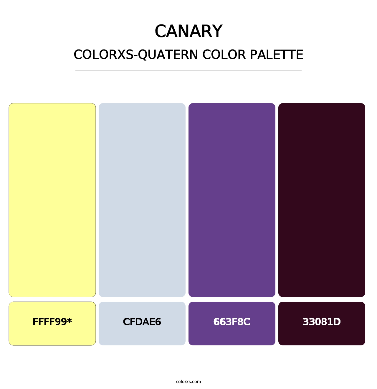 Canary - Colorxs Quad Palette