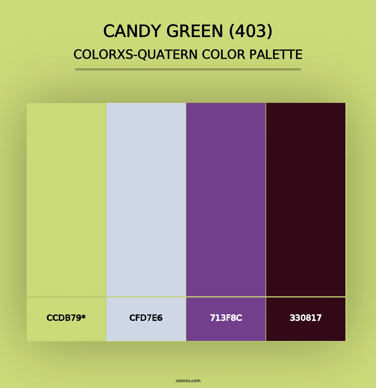 Candy Green (403) - Colorxs Quad Palette