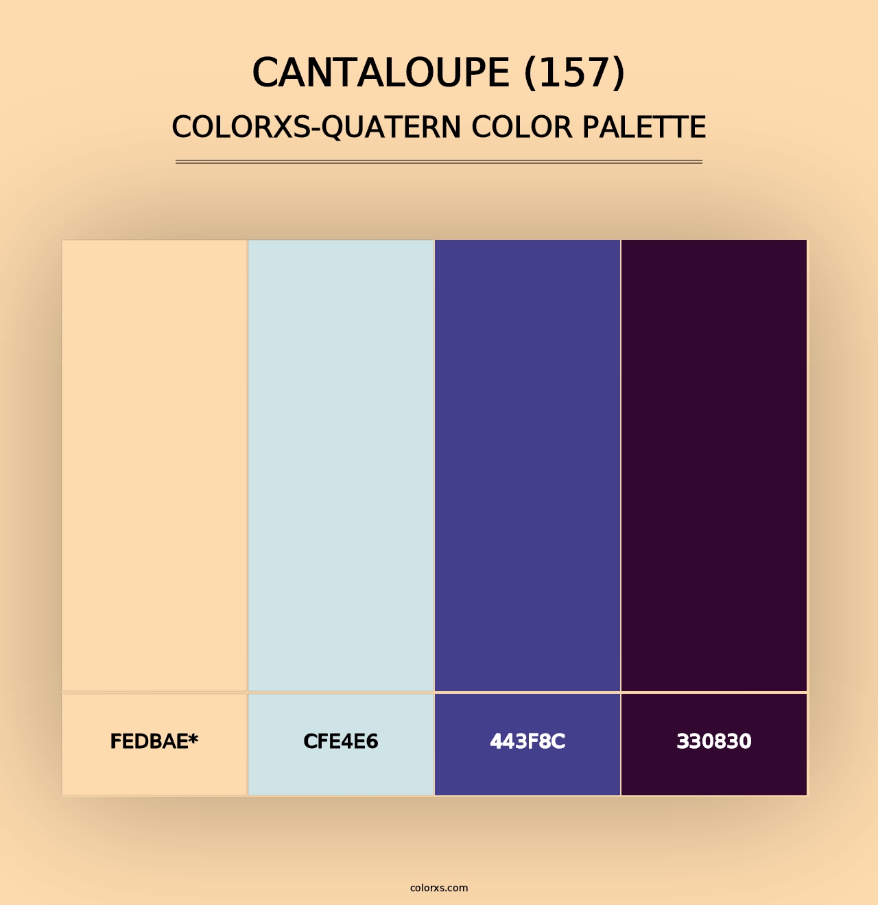 Cantaloupe (157) - Colorxs Quad Palette