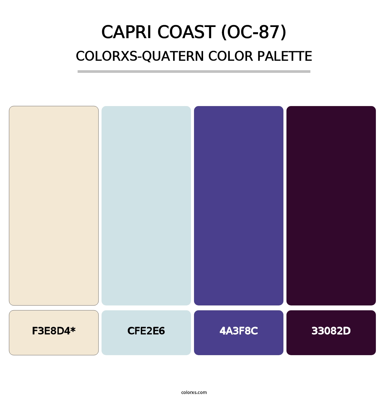 Capri Coast (OC-87) - Colorxs Quad Palette