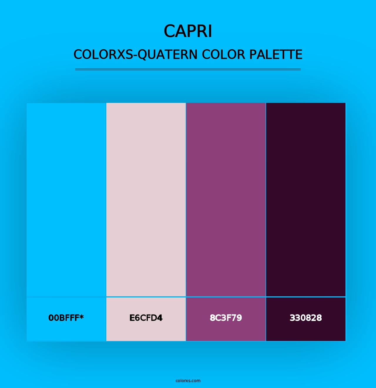 Capri - Colorxs Quad Palette