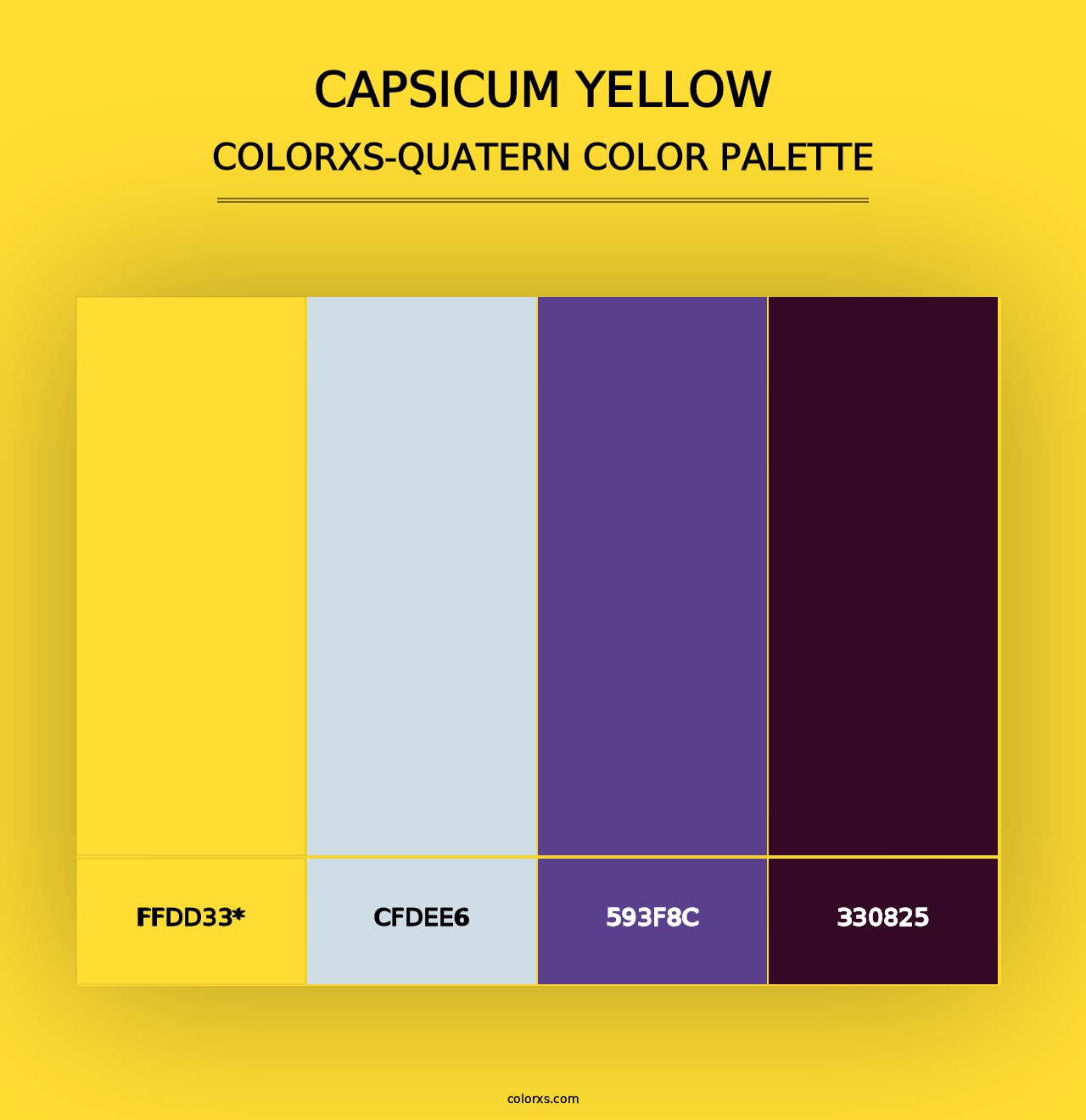 Capsicum Yellow - Colorxs Quad Palette