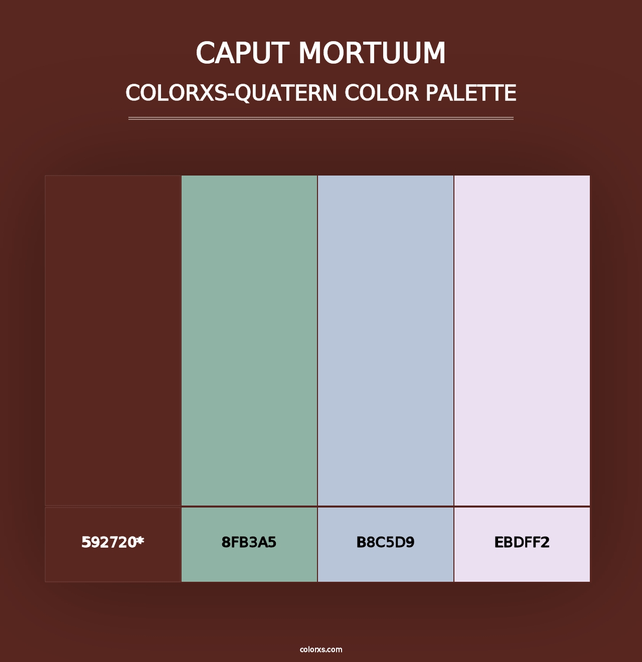 Caput mortuum - Colorxs Quad Palette