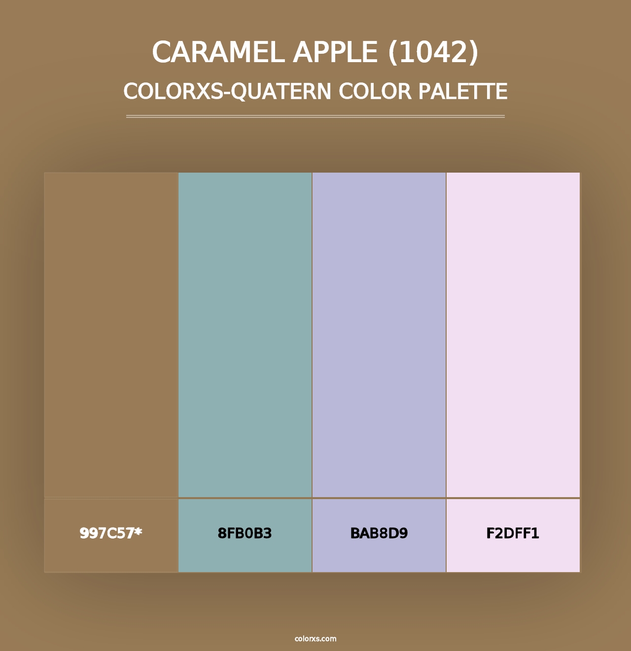 Caramel Apple (1042) - Colorxs Quad Palette