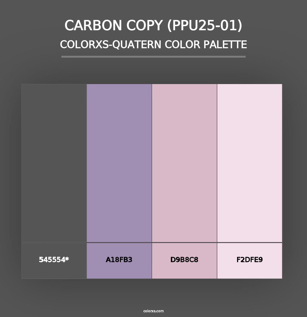 Carbon Copy (PPU25-01) - Colorxs Quad Palette