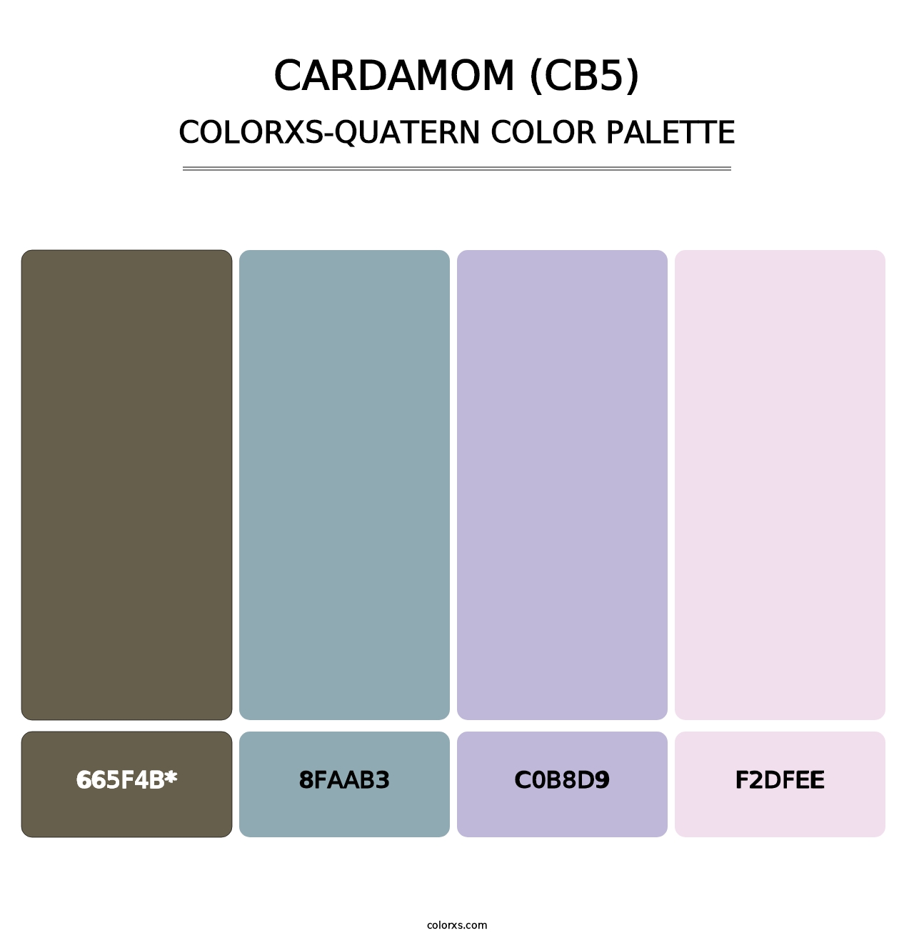 Cardamom (CB5) - Colorxs Quad Palette