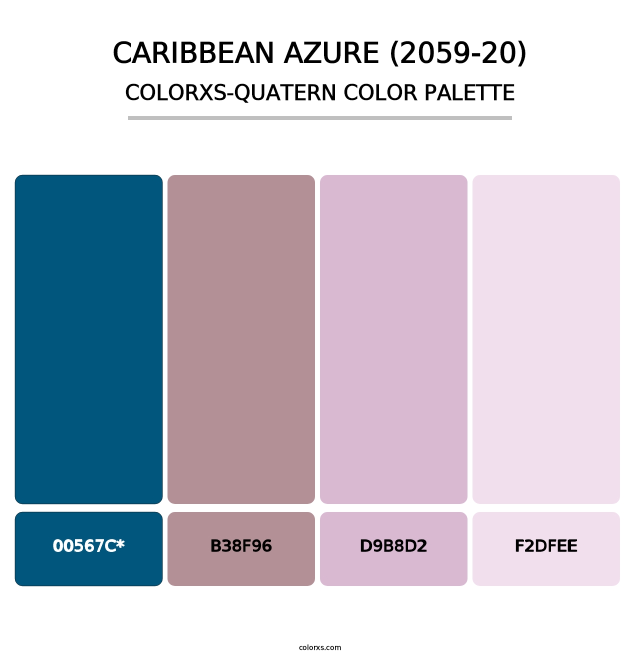 Caribbean Azure (2059-20) - Colorxs Quad Palette