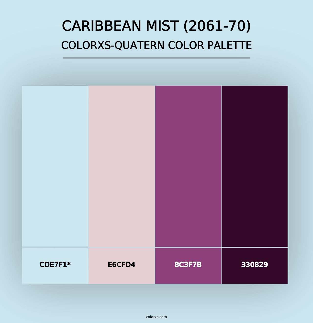 Caribbean Mist (2061-70) - Colorxs Quad Palette