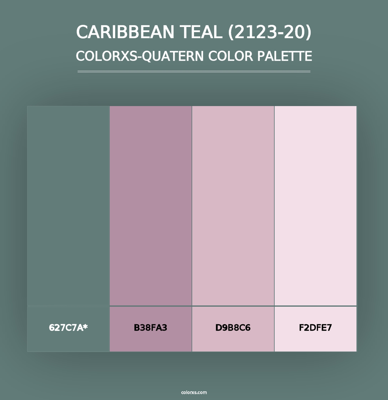 Caribbean Teal (2123-20) - Colorxs Quad Palette