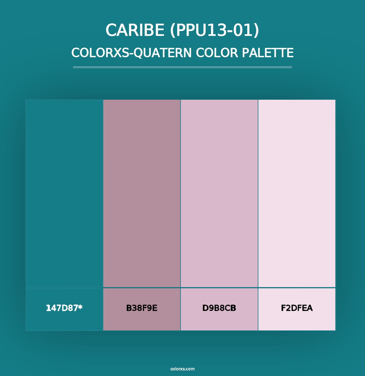 Caribe (PPU13-01) - Colorxs Quad Palette