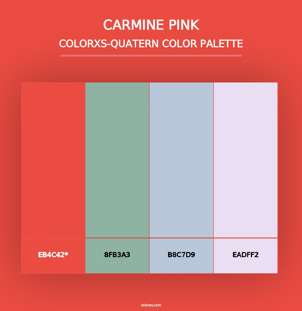 Carmine Pink - Colorxs Quad Palette