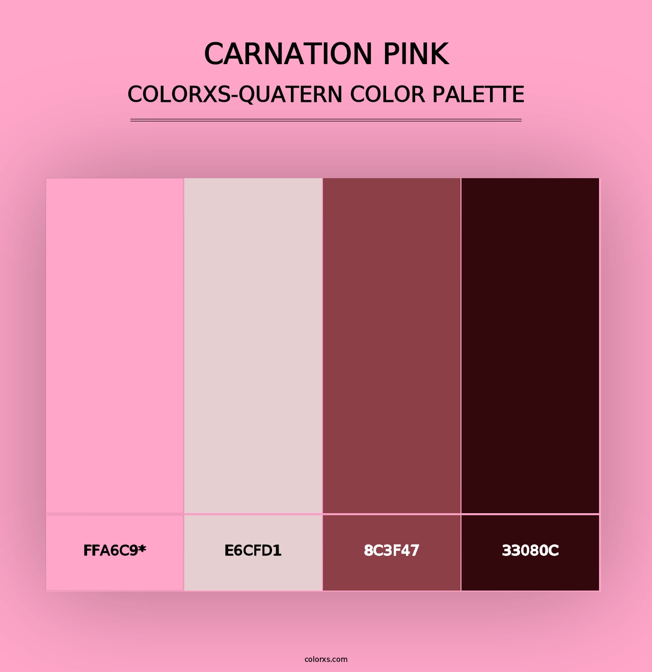 Carnation Pink - Colorxs Quad Palette