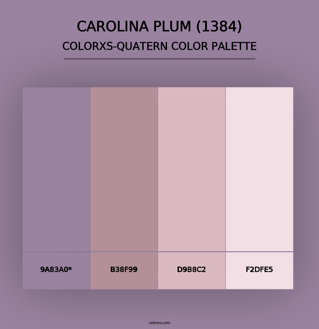 Carolina Plum (1384) - Colorxs Quad Palette