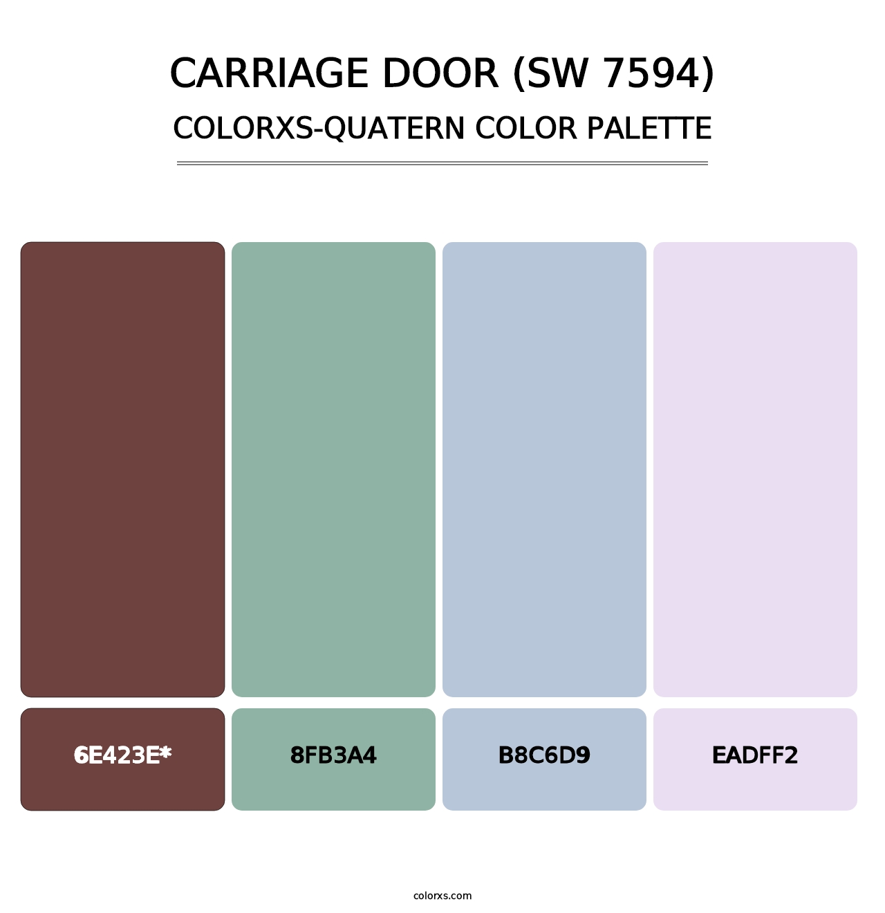 Carriage Door (SW 7594) - Colorxs Quad Palette