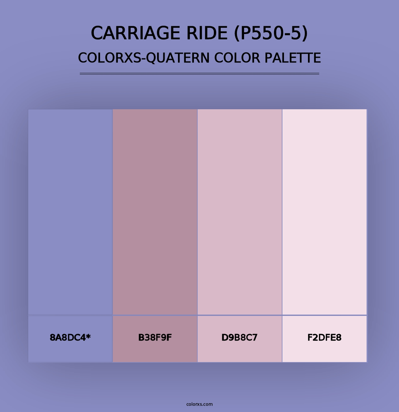 Carriage Ride (P550-5) - Colorxs Quad Palette