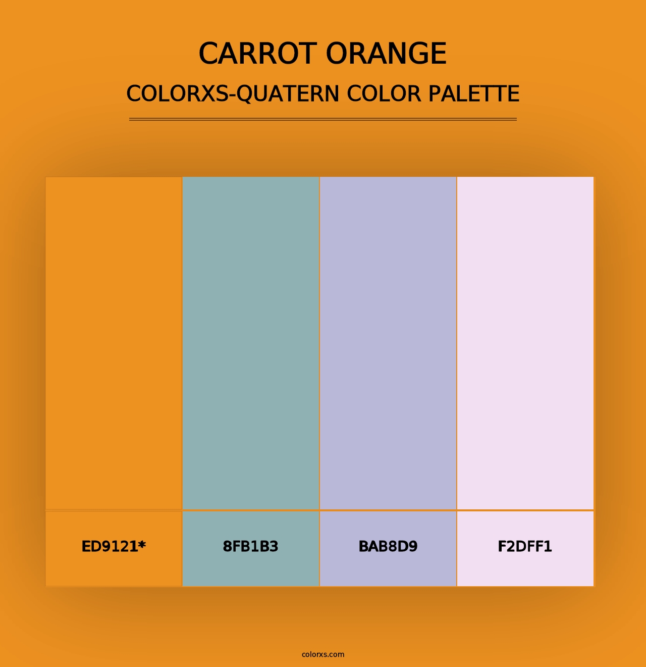 Carrot Orange - Colorxs Quad Palette