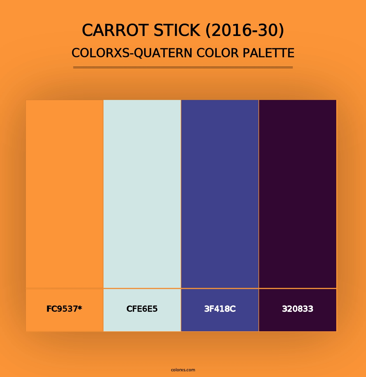 Carrot Stick (2016-30) - Colorxs Quad Palette