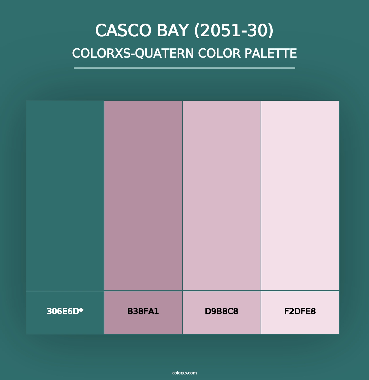 Casco Bay (2051-30) - Colorxs Quad Palette