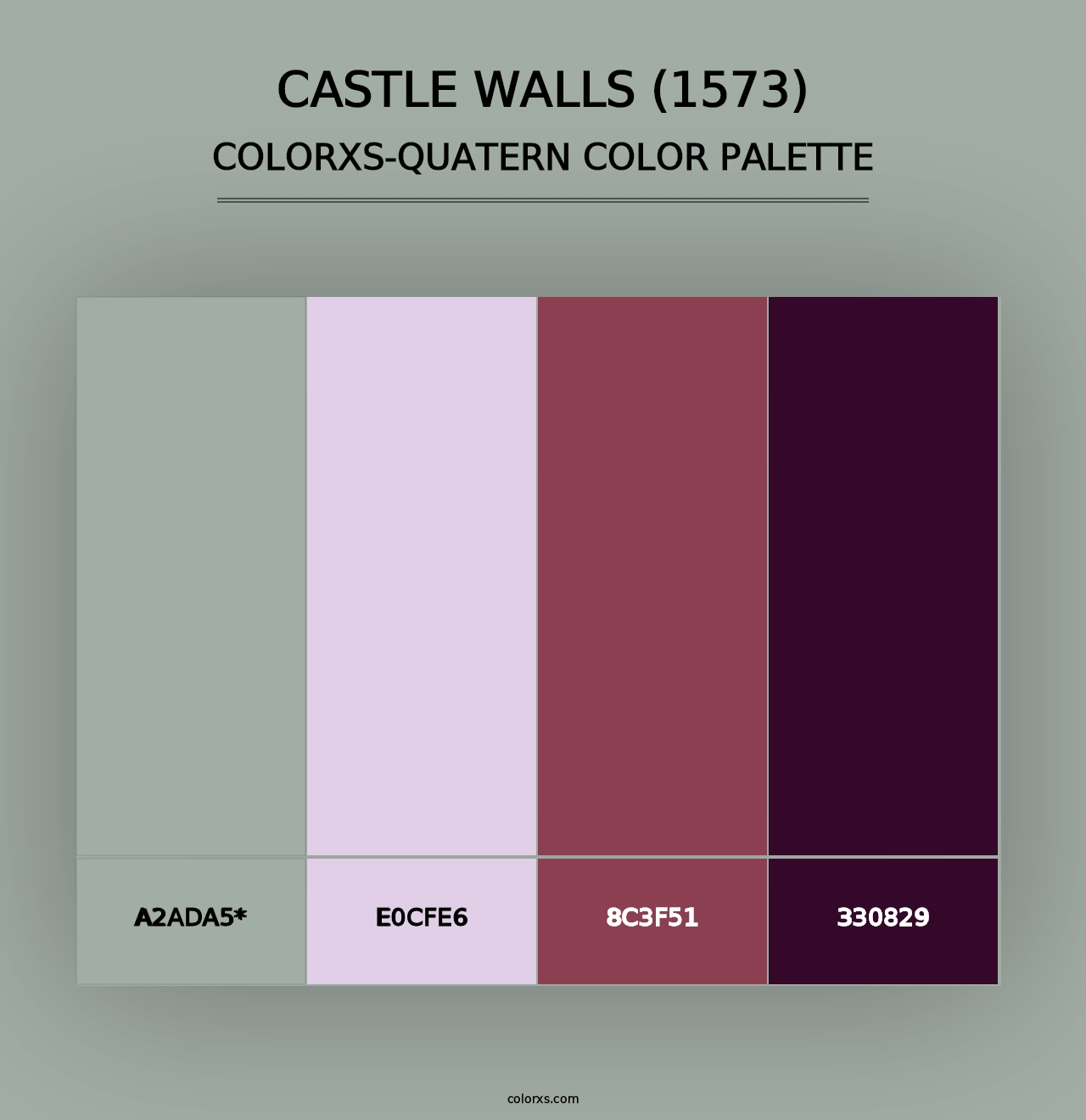 Castle Walls (1573) - Colorxs Quad Palette