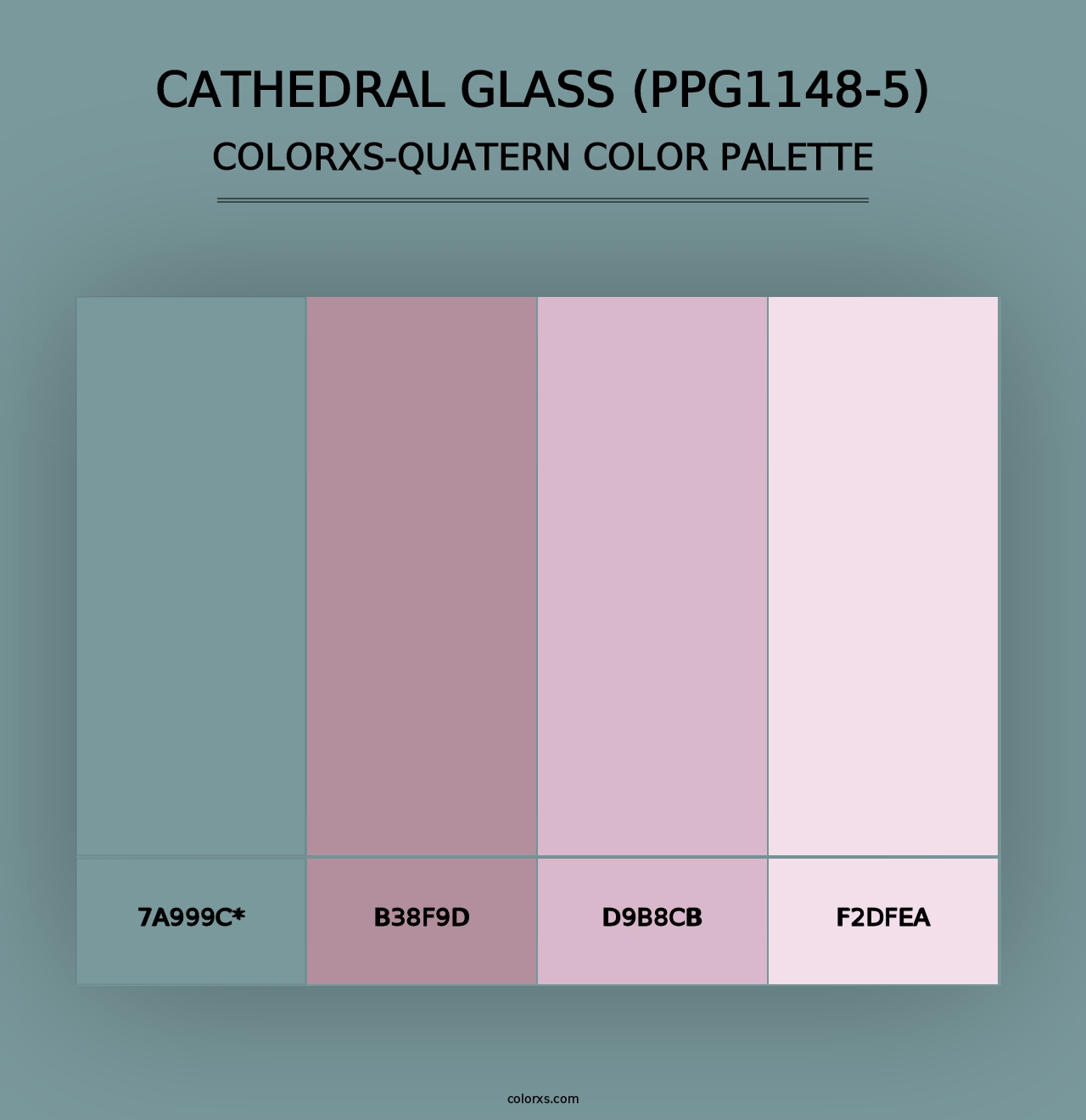 Cathedral Glass (PPG1148-5) - Colorxs Quad Palette