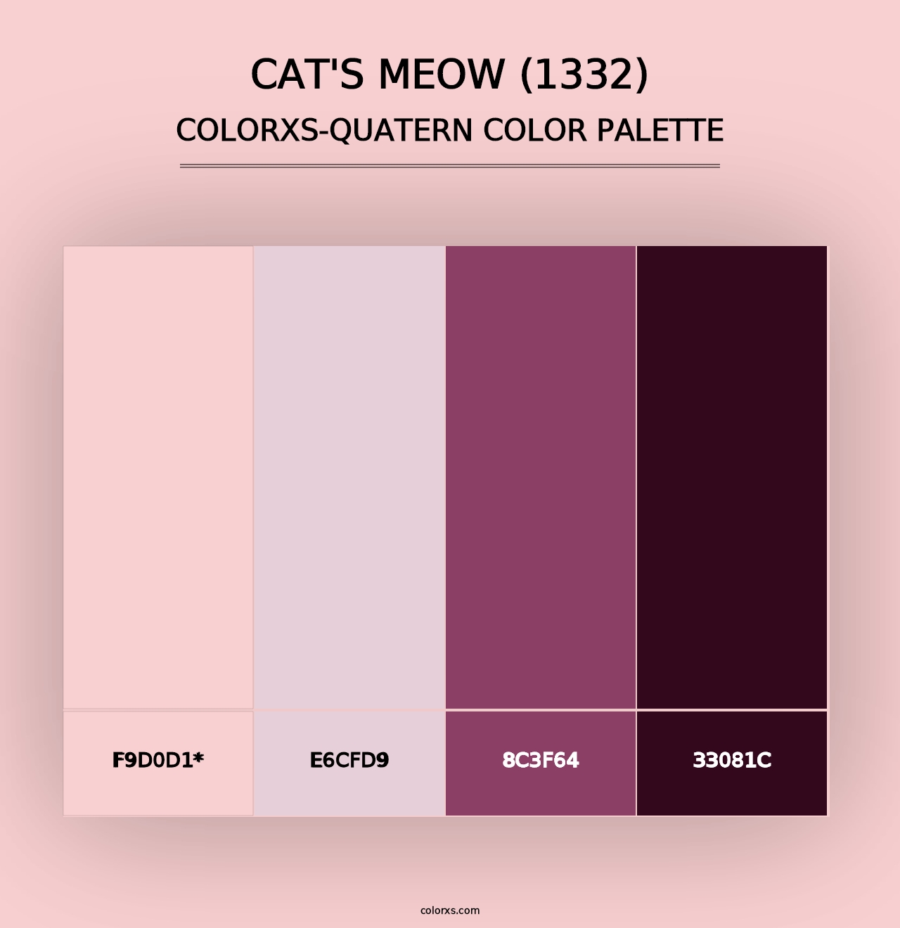 Cat's Meow (1332) - Colorxs Quad Palette