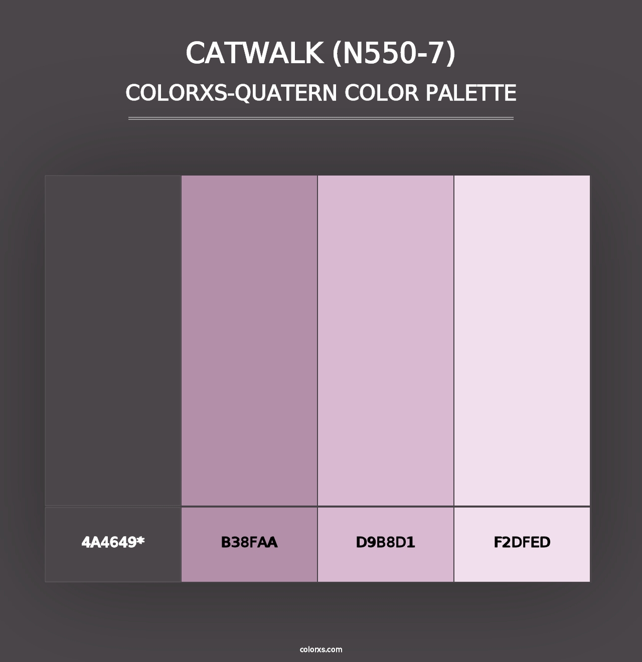 Catwalk (N550-7) - Colorxs Quad Palette