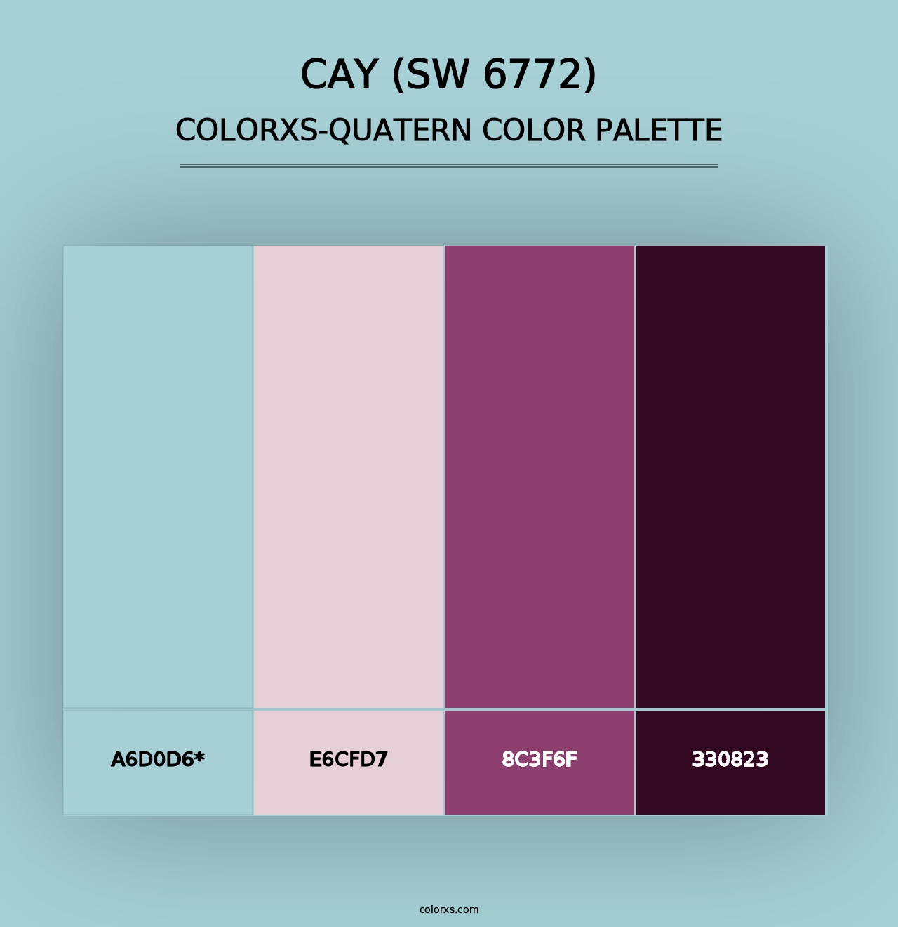 Cay (SW 6772) - Colorxs Quad Palette