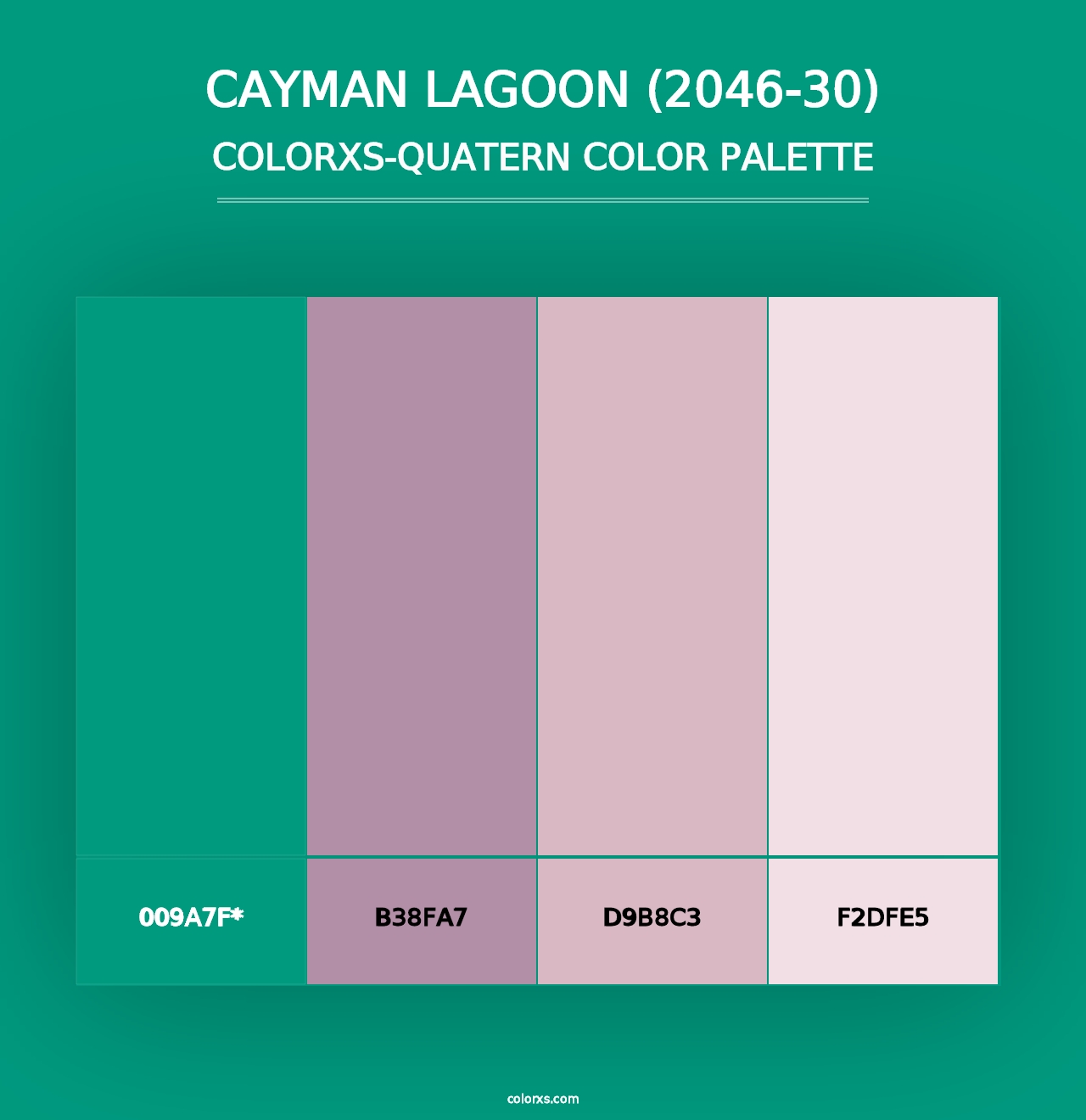 Cayman Lagoon (2046-30) - Colorxs Quad Palette