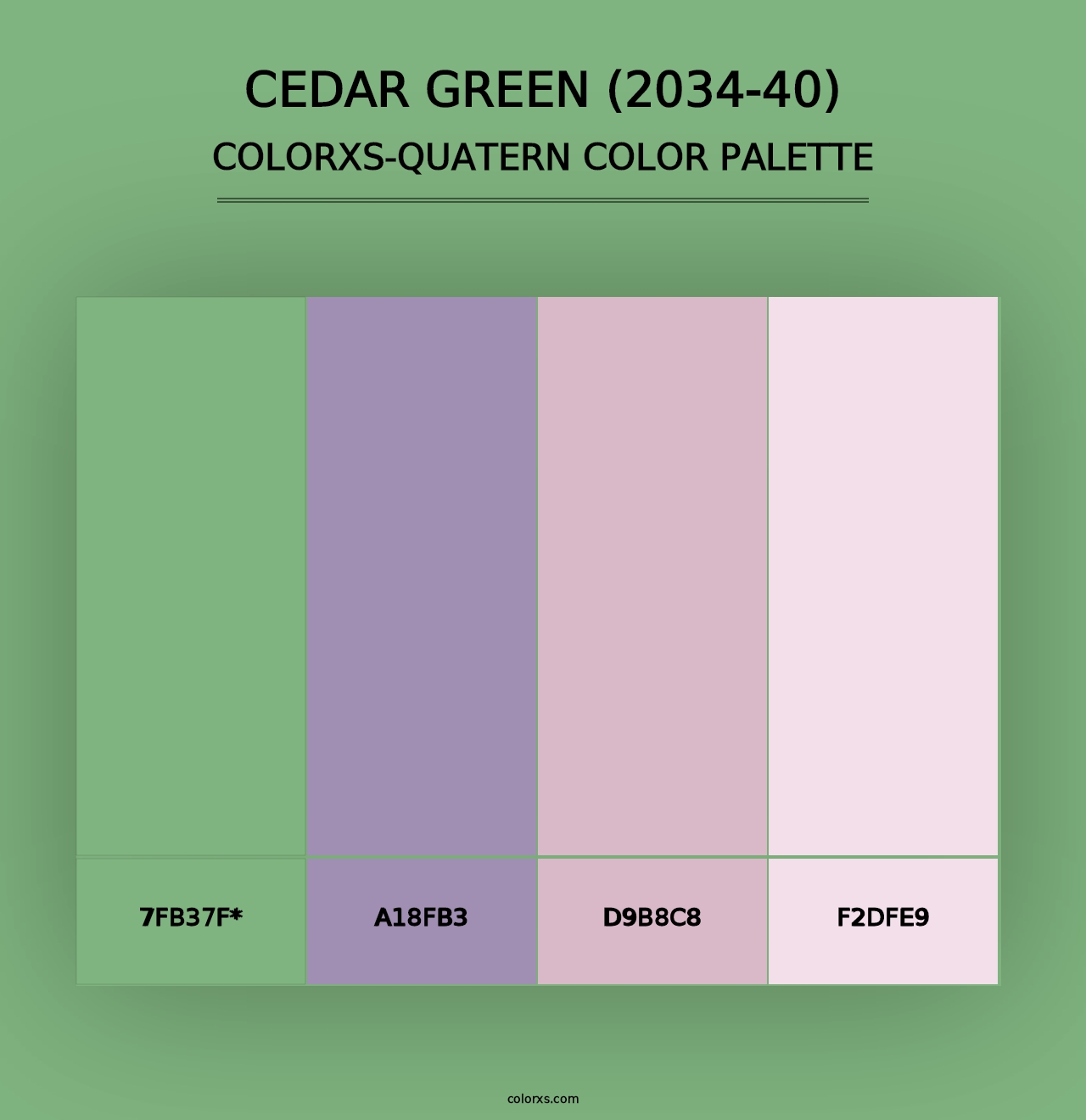 Cedar Green (2034-40) - Colorxs Quad Palette